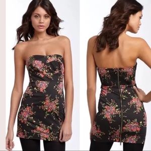 🍎FREE PEOPLE Poison Apple Dress Strapless Floral